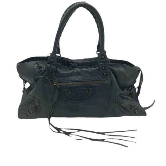Balenciaga Handbags - Balenciaga Dark Gray City Bag